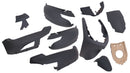 Plaatset 9-delig Edge voor Peugeot New Vivacity vanaf bouwjaar 2008 50cc 2/4T - mat zwart