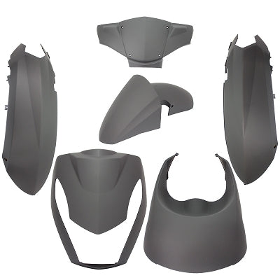 Plaatset 6-delig Edge voor Peugeot Kisbee 2T/4T - mat zwart