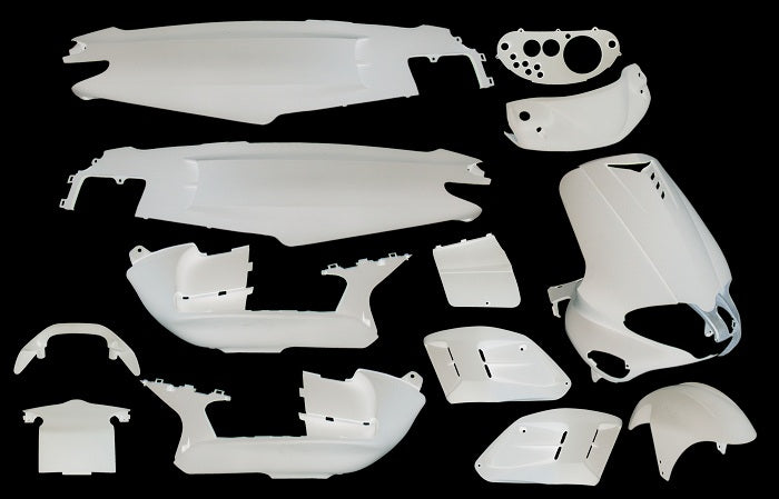 Plaatset 15-delig Edge voor Gilera Runner tot  bouwjaar 08-2005 - glanzend wit