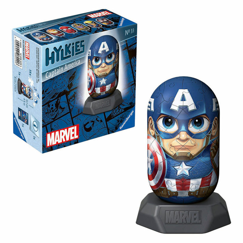 3D Puzzel Hylkies Marvel Captain America - 54st.
