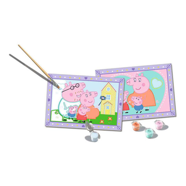 Ravensburger CreArt Schilderen op Nummer - Peppa's Familie
