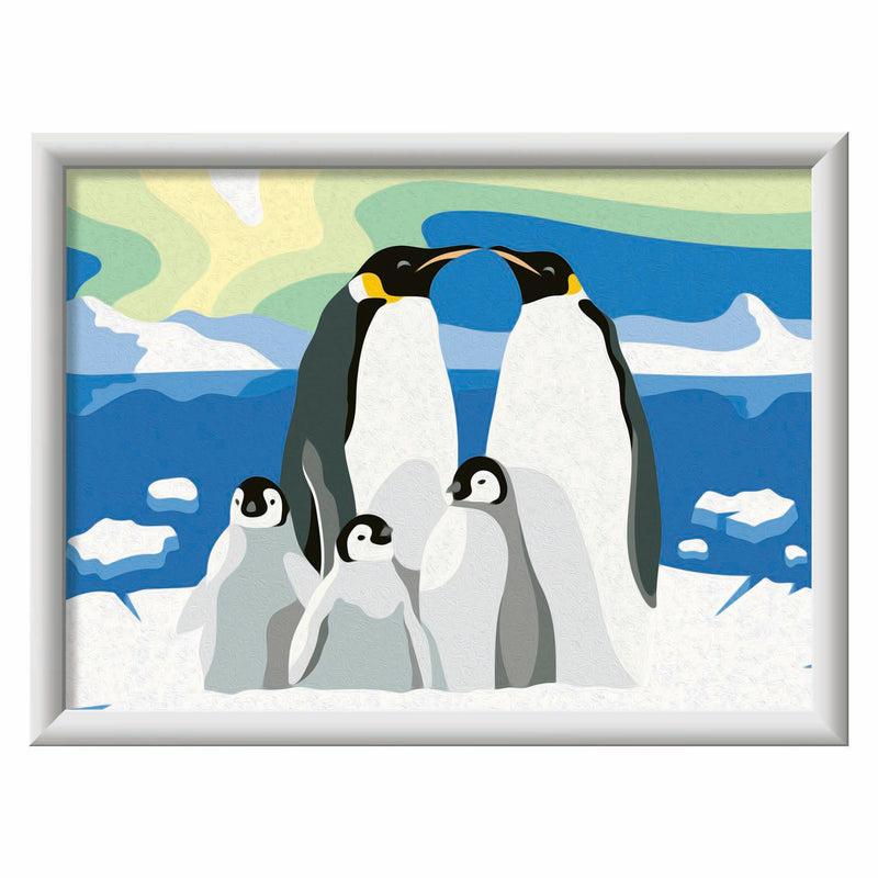 Ravensburger CreArt Schilderen op Nummer - Pinguin Familie