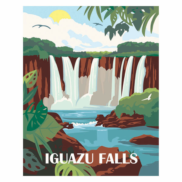 Ravensburger CreArt Schilderen op Nummer - Iguazu Watervallen