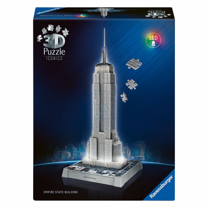 Ravensburger 3D Puzzel Iconics Empire State Building - Met Licht - 241st.