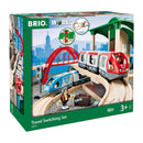 Brio Treinset met Perron en Twee Treinen - 42dlg.
