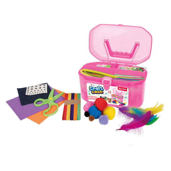 Knutselset in Bewaarkoffer Roze
