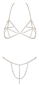 Bra Set Chain Gold