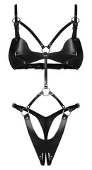 Obsessive - Dame Control Kruisloze Teddy - Zwart