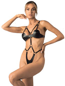 Obsessive - Dame Control Kruisloze Teddy - Zwart