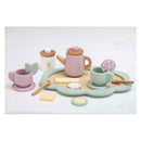 Houten Theeservies Pastel, 17dlg.