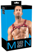 Men's Chest Harness red S-XL