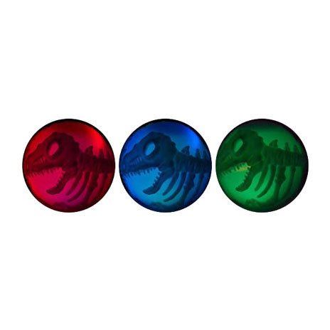 Lichtgevende Dino Stuiterbal, 8cm