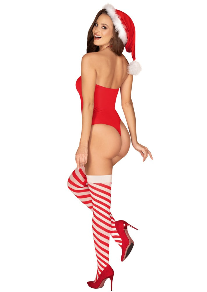 Kissmas Gestreepte Kerst Kousen