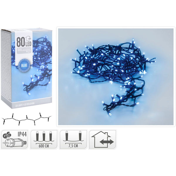 LED verlichting - 80 LED - 6 meter - blauw