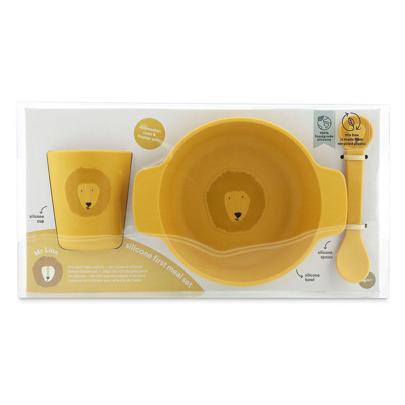 Trixie Siliconen Baby Eetset - Mr. Lion