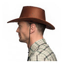 Hoed Elroy Bruin Leer