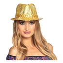 Hoed Popster Pailetten Goud