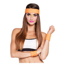 Zweetbanden Neon Oranje, 3st.