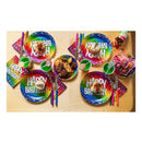 Papieren borden Happy Birthday 23cm, 10st.