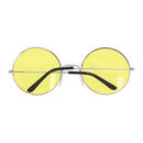 Partybril Hippie XL Geel