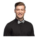 Vlinderstrik Glitter Zilver