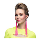 Oorbellen Festival Neon Roze, 20cm