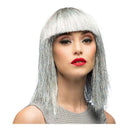 Pruik Crazy Zilver