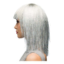 Pruik Crazy Zilver