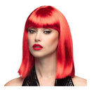 Pruik Dance Neon Rood