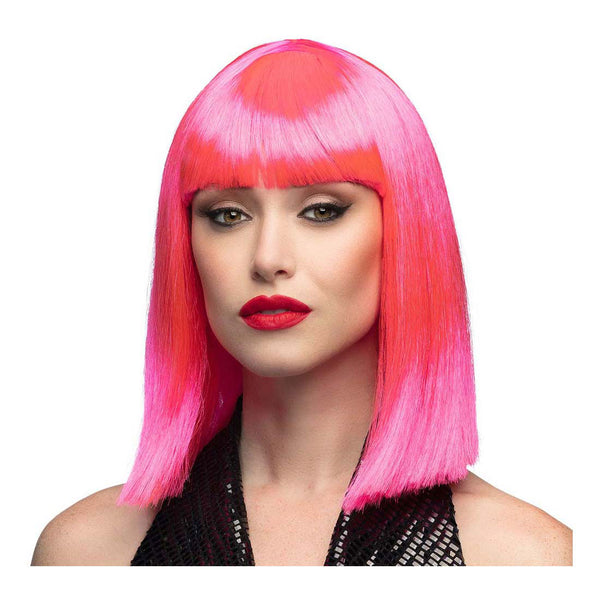 Pruik Dance Neon Roze