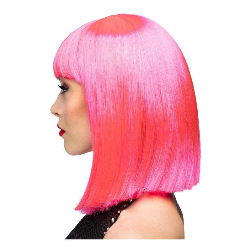 Pruik Dance Neon Roze