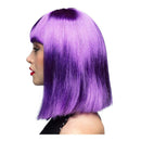 Pruik Dance Neon Paars