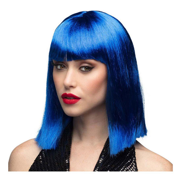 Pruik Dance Blauw
