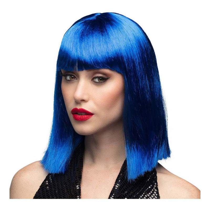 Pruik Dance Blauw