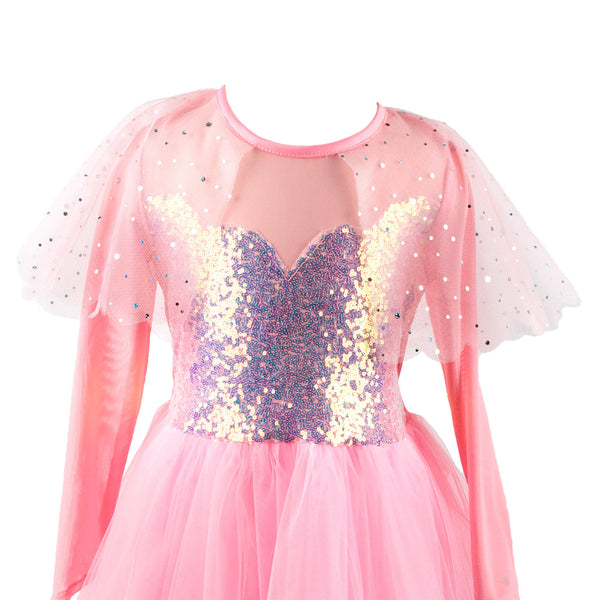 Verkleedjurk Prinses Roze Elegant, 7-8 jaar