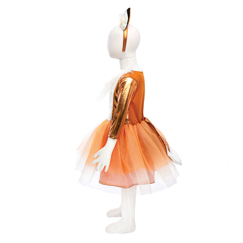 Verkleedjurk en Haarstuk Vos, 3-4 jaar