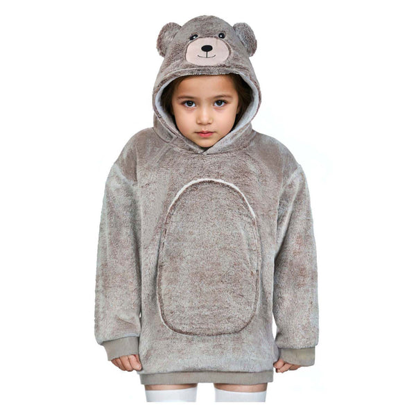 Noxxiez Knuffel Hoodie Small Trui Beer, 3-6 Jaar