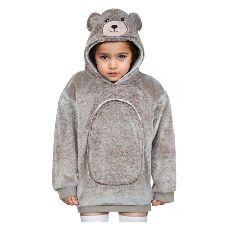 Noxxiez Knuffel Hoodie Small Trui Beer, 3-6 Jaar