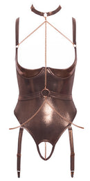 Shelf Bra Body brownish M