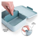 Done by Deer Broodtrommel met Vakken - Blauw