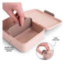 Done by Deer Broodtrommel met Vakken - Roze