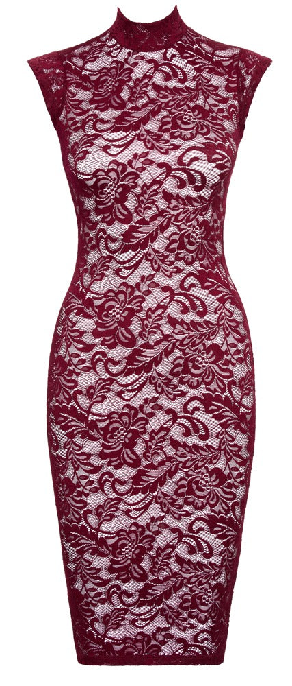 Lace Dress red XL