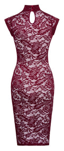 Lace Dress red M