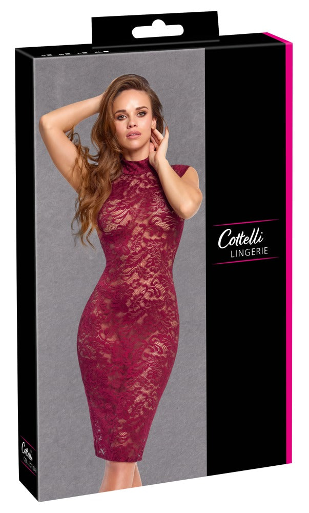 Lace Dress red L