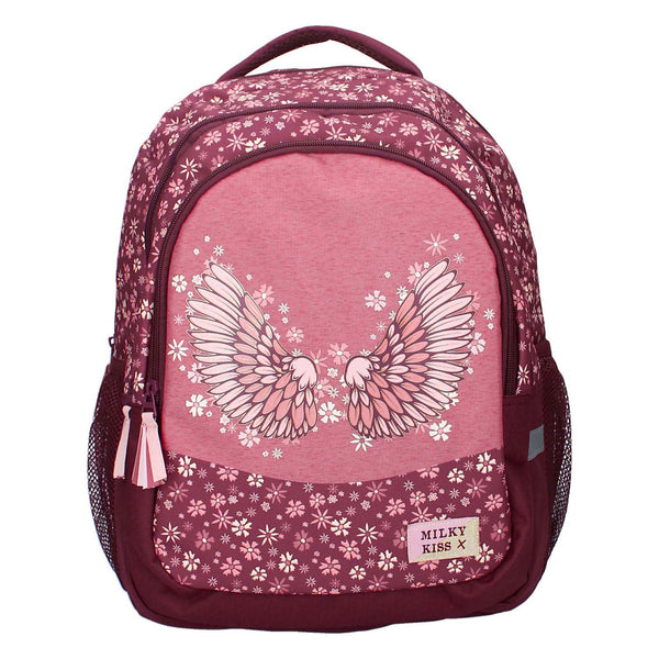 Milky Kiss Rugzak Wild Bliss Bloemen, 3-vaks