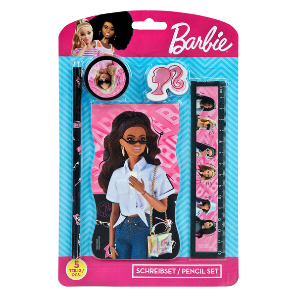 Schrijfset Barbie, 5dlg.