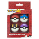 Pok&eacute;mon Gum Pokeballen 4 Stuks