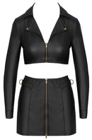Top and Skirt black L