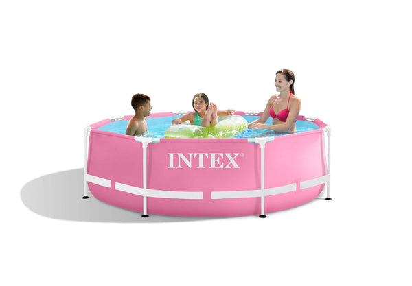Intex Pink Metal Frame zwembad 244 x 76 cm 28290NP