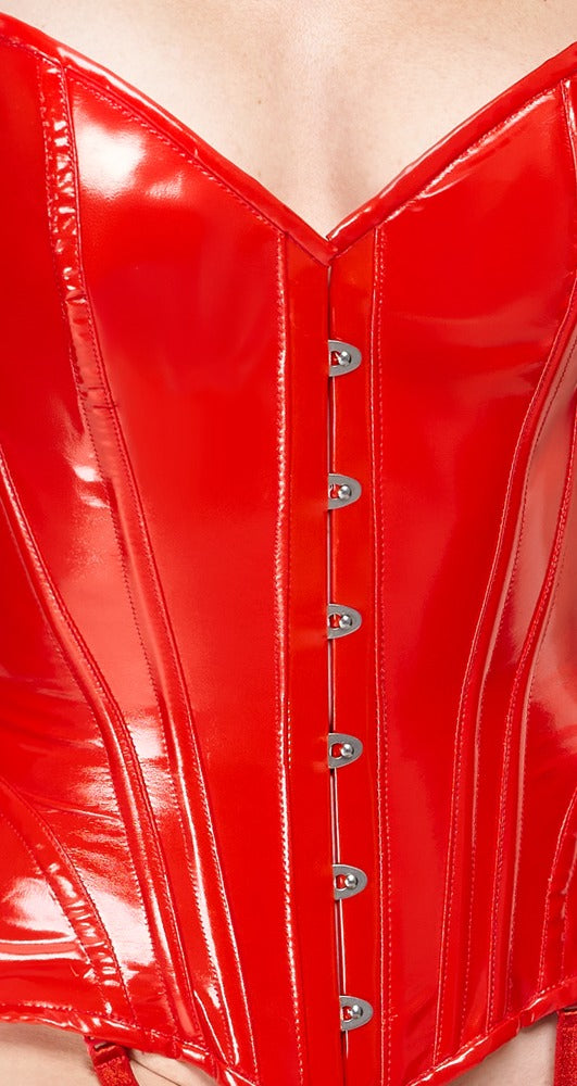 Vinyl Corset red S